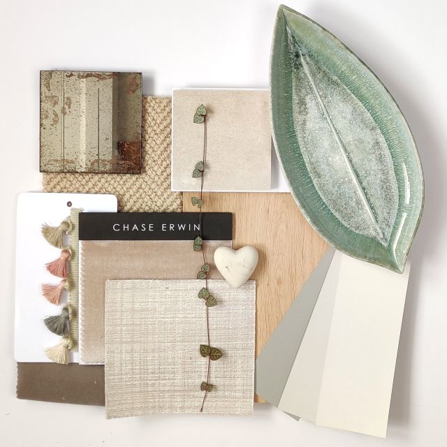 a collection of materials and fabrics